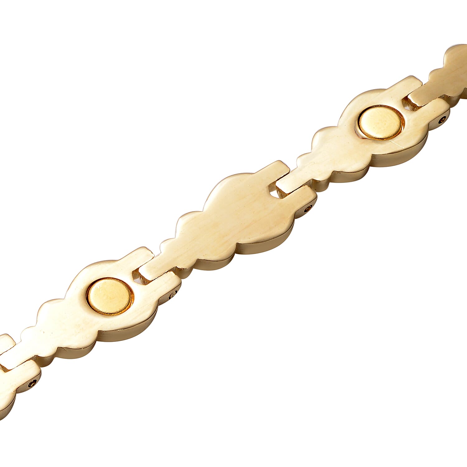 Magnetic By Design Multi Color Cat's Eye Bracelet in Goldtone (7.25 In) 15.00 ctw