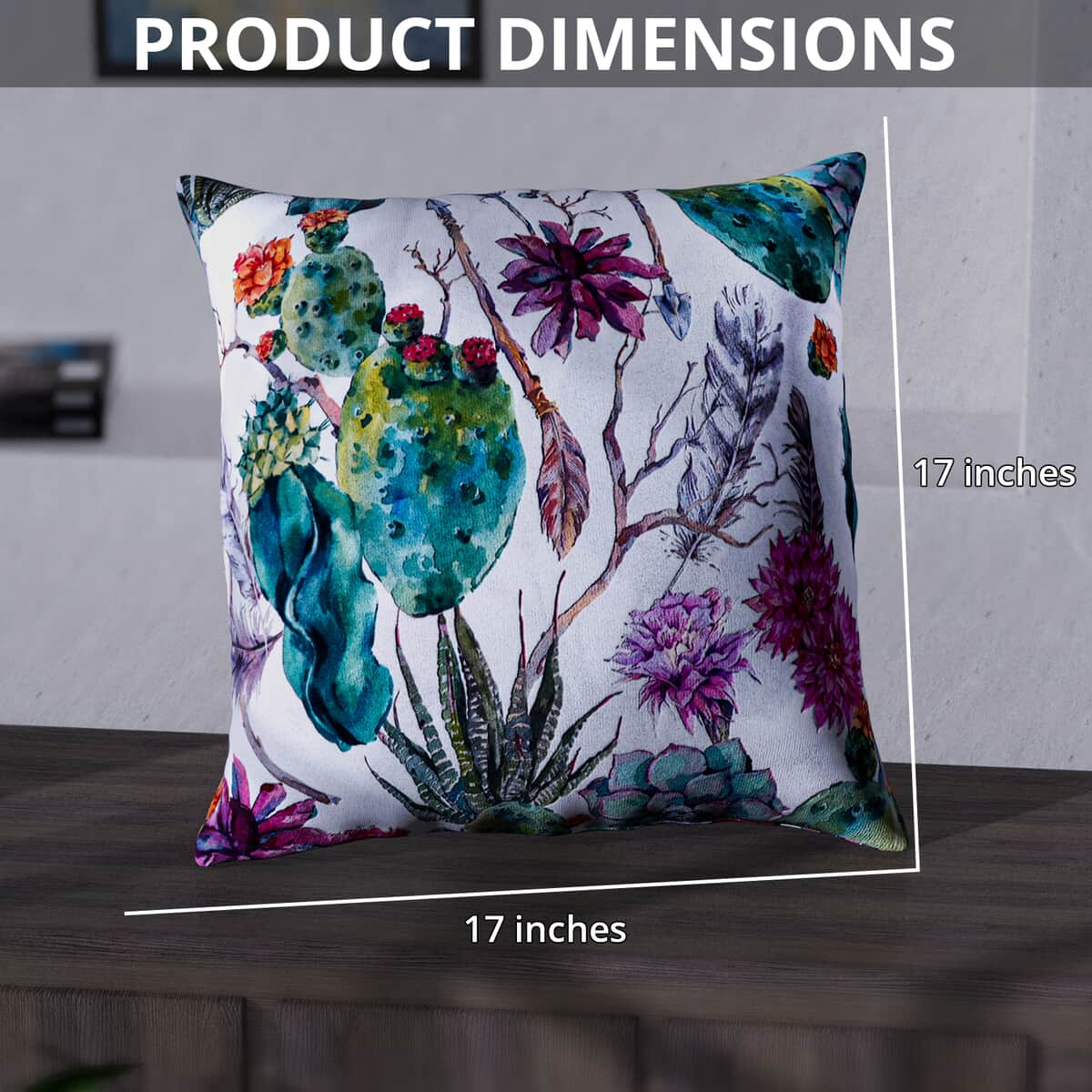 Set of 2 Variety Plant Pattern Cushion Cover (Polyester) image number 2