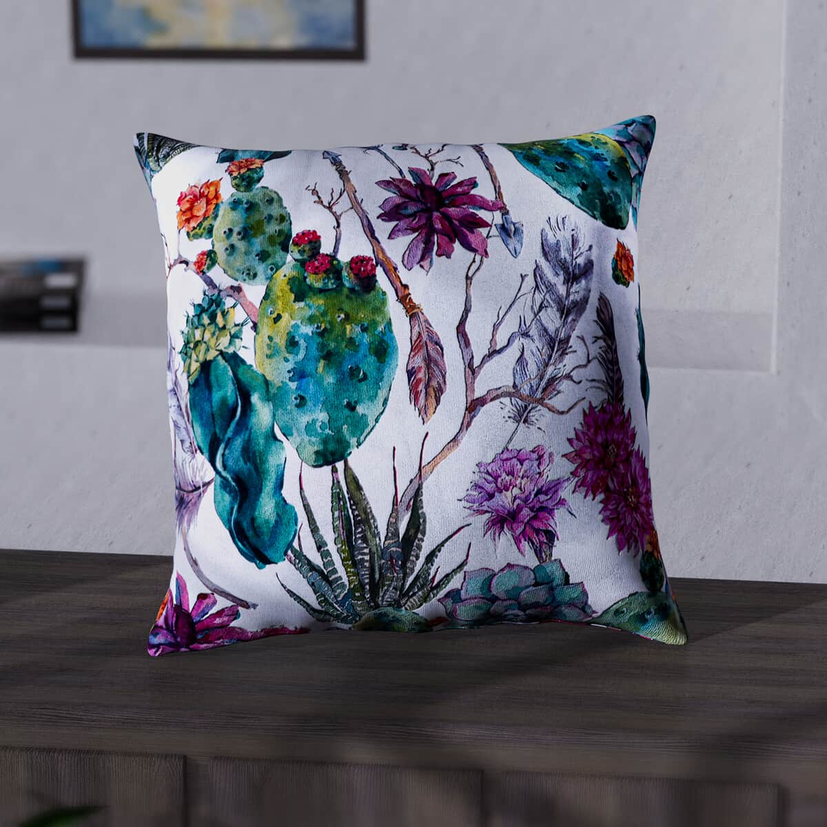 Set of 2 Variety Plant Pattern Cushion Cover (Polyester) image number 3