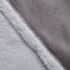 HOMESMART Light Gray Microfiber Flannel with Sherpa Blanket image number 4