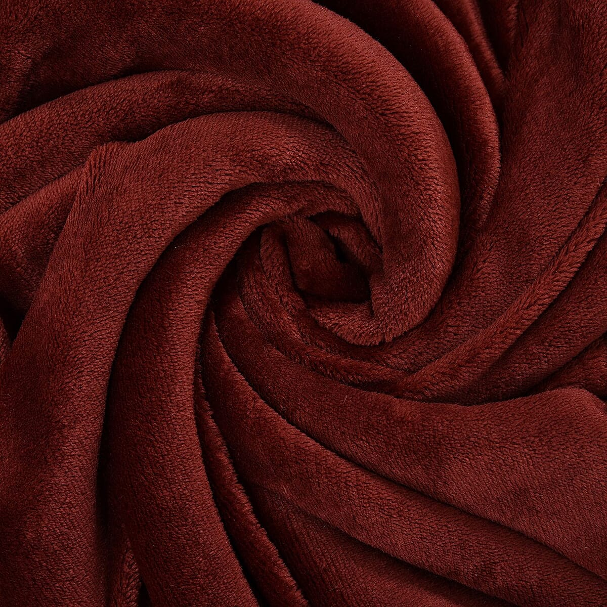 Homesmart Maroon Microfiber Flannel with Sherpa Blanket image number 5