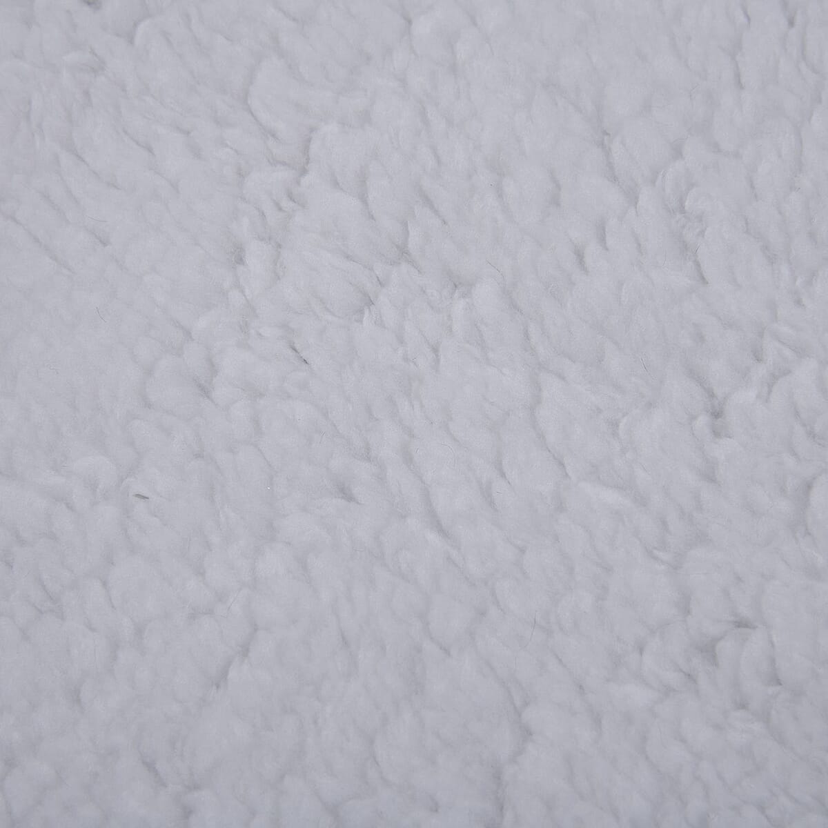 Homesmart Gray Microfiber Flannel with Sherpa Blanket image number 5