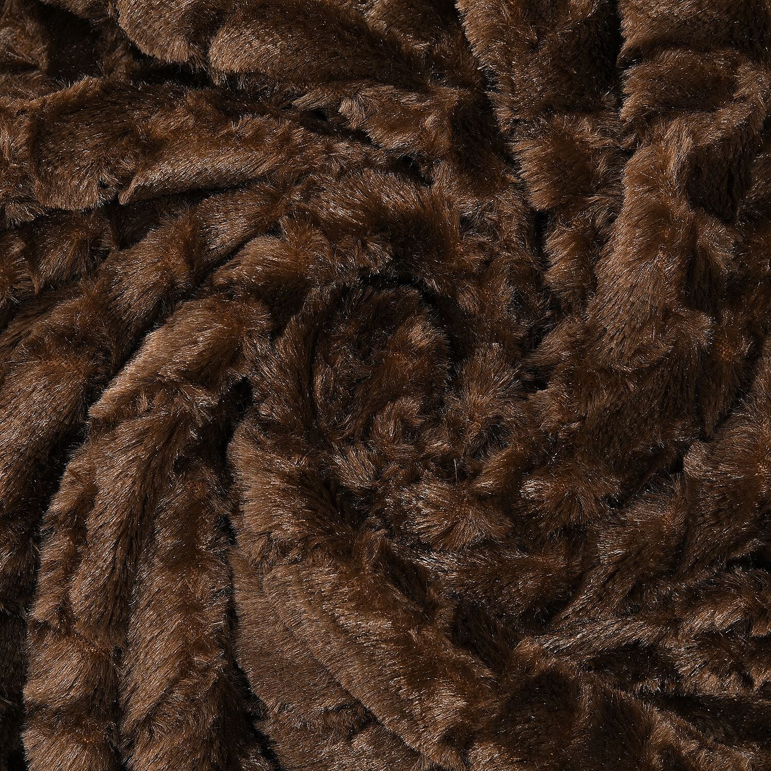 Homesmart Brown Embossed Plush Reverse Sherpa Blanket , Soft Blanket , Bed Throws , Cozy Blanket , Throw Blanket