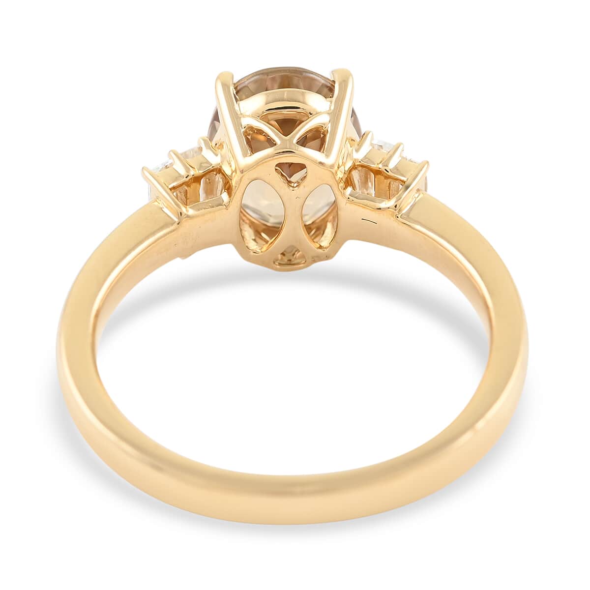 Iliana AAAA Turkizite and G-H SI Diamond 2.25 ctw Ring in 18K Yellow Gold (Size 9.0) 4.18 Grams image number 4