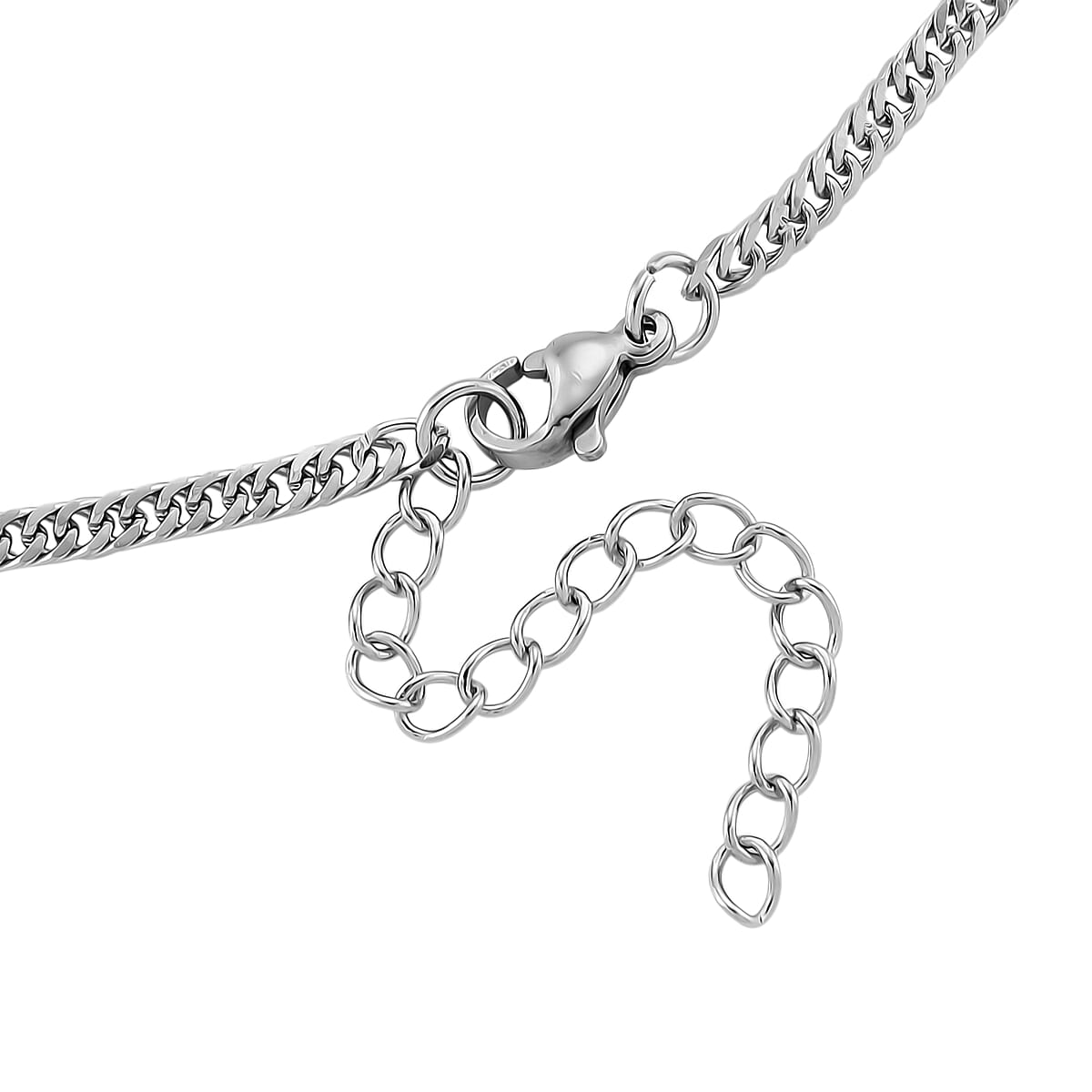 Doorbuster Set of 3 Wave, Cloud and Beaded Texture Necklace in Stainless Steel 20-22 Inches image number 7