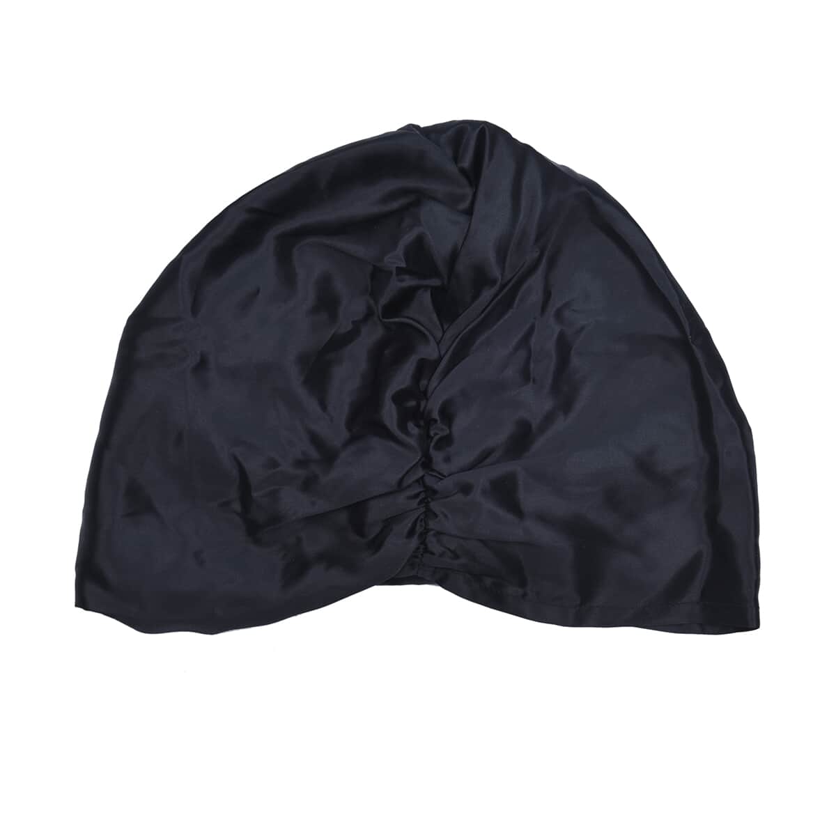 Black 100% Mulberry Silk Turban image number 3