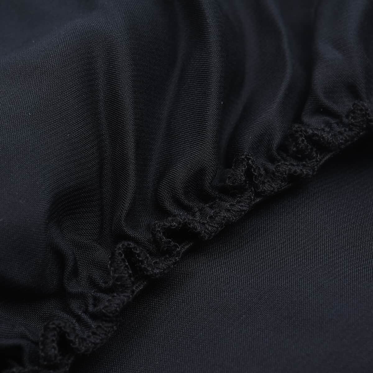 Black 100% Mulberry Silk Turban image number 5