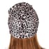 Pink Background with Big Leopard Pattern 100% Mulberry Silk Turban image number 1