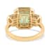 ILIANA 18K Yellow Gold AAA Boyaca Colombian Emerald and G-H SI Diamond Ring (Size 7.0) 6.74 Grams 3.20 ctw image number 3