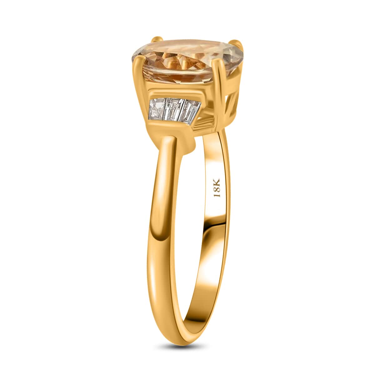 ILIANA AAA Turkizite and Diamond G-H SI Solitaire Ring in 18K Yellow Gold 3.80 Grams 2.20 ctw image number 2