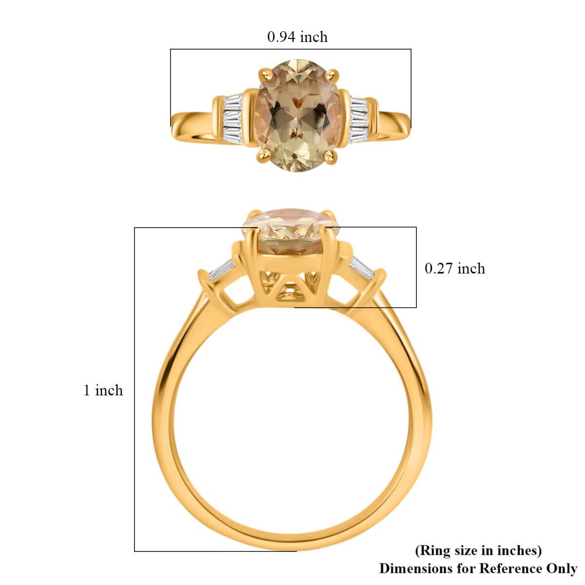 ILIANA AAA Turkizite and Diamond G-H SI Solitaire Ring in 18K Yellow Gold 3.80 Grams 2.20 ctw image number 4