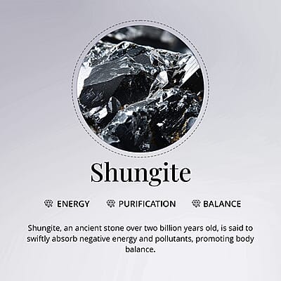 Shungite 220.00 ctw Beaded Necklace in Rhodium Over Sterling Silver 20 Inches