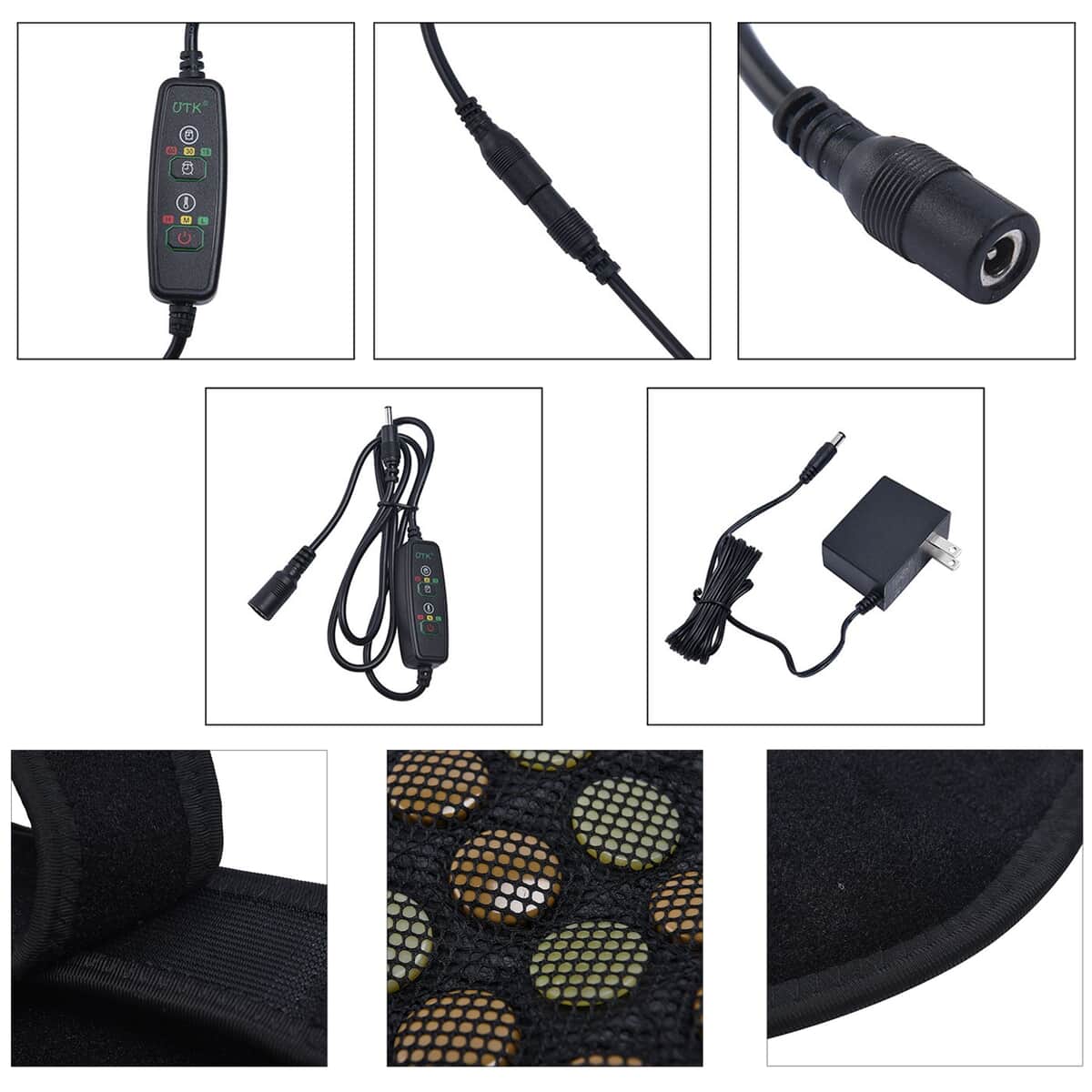 UTK DC Jade Neck Heating Pad - Black, Auto Shut Off, Memory Function,Temperature Adjustable image number 5