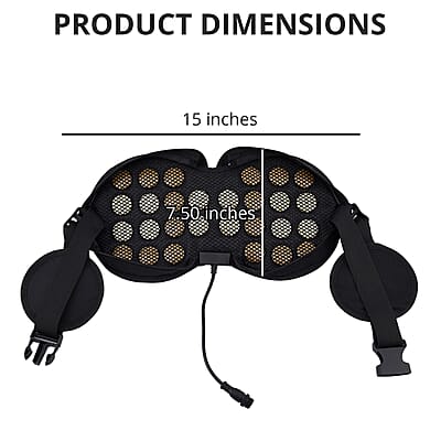 UTK Far Infra Red Jade (D) & Tourmaline Heating Pad for Lower Back