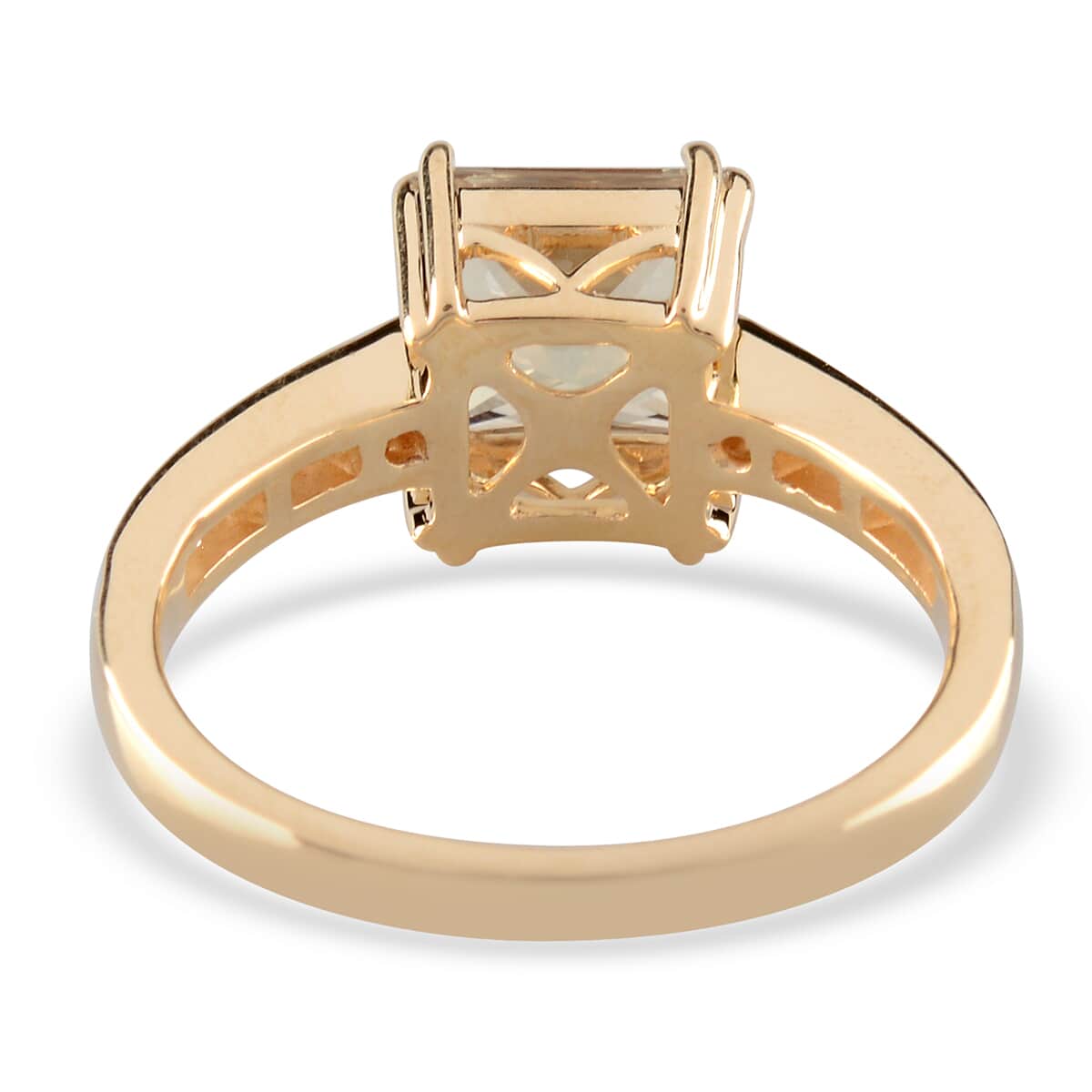 Iliana 18K Yellow Gold AAA Turkizite and G-H SI Diamond Ring (Size 6.0) 4.10 Grams 2.25 ctw image number 2
