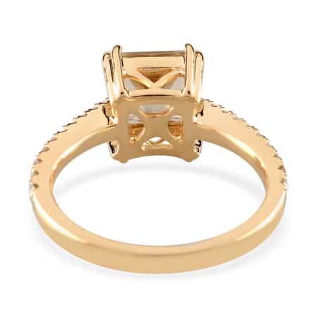 ILIANA 18K Yellow Gold AAA Turkizite and G-H SI Diamond Solitaire Ring (Size 10.0) 4.25 Grams 2.15 ctw image number 3