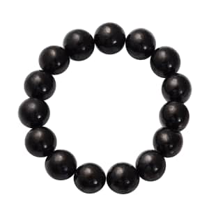 Shungite 13-15mm Beaded Stretch Bracelet 247.50 ctw