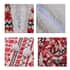 Homesmart Tribal Pattern Polyester and Sherpa Hoodie Blanket with Pom Pom image number 6