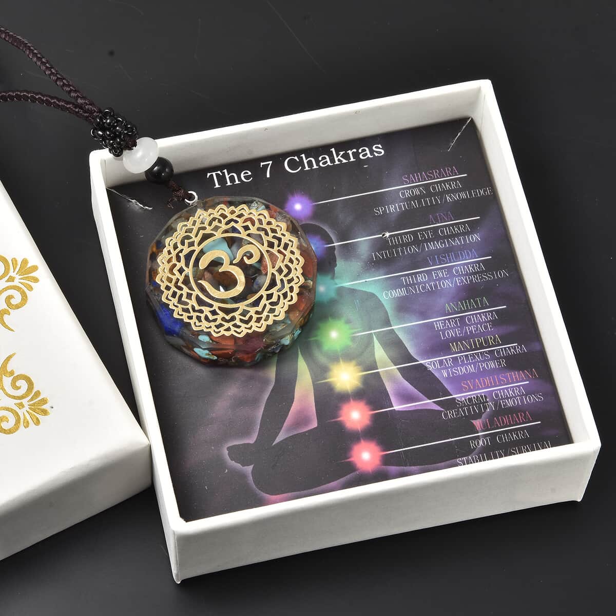 The Crown, SAHASRARA Chakra Gift Set, Multi Gemstone Necklace 24 Inches in Sivertone 50.00 ctw image number 0