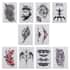 42 Sheets Multi Color Animal and Sky Constellation Pattern 3D Temporary Tattoos Stickers (10 Large Stickers) and (32 Small Stickers) image number 1