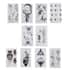 42 Sheets Multi Color Animal and Sky Constellation Pattern 3D Temporary Tattoos Stickers (10 Large Stickers) and (32 Small Stickers) image number 2