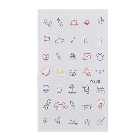 42 Sheets Multi Color Animal and Sky Constellation Pattern 3D Temporary Tattoos Stickers (10 Large Stickers) and (32 Small Stickers) image number 5