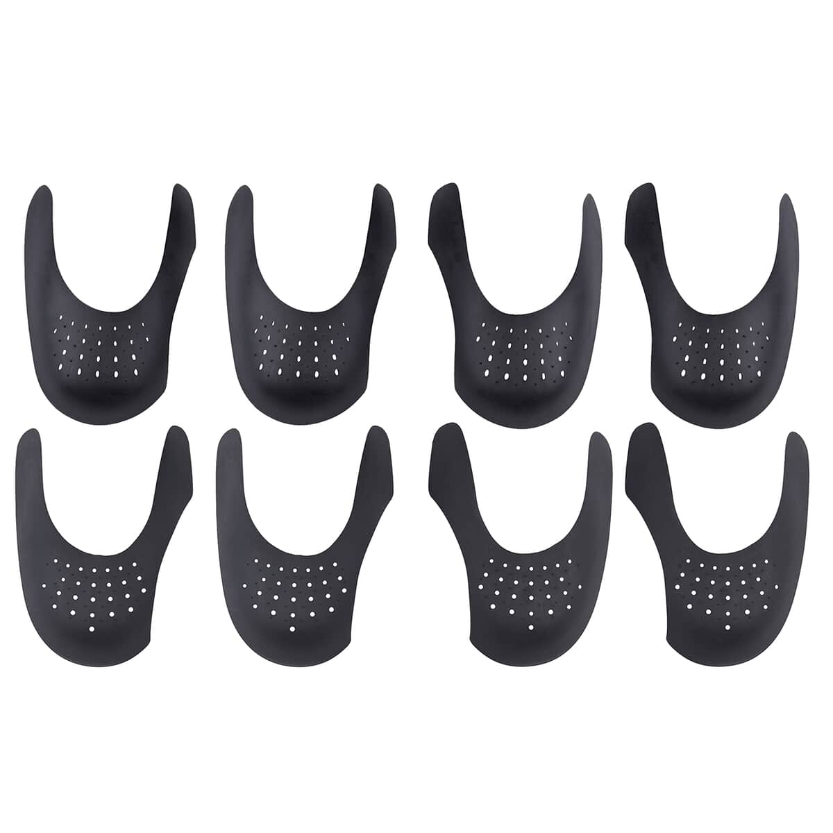 Set of 4 Black Pairs Shoe Crease Protectors - Size S: U.K.(3-6.5)-E.U.(36-40) and Size L: U.K.(7-12)-E.U.(41-46) image number 0