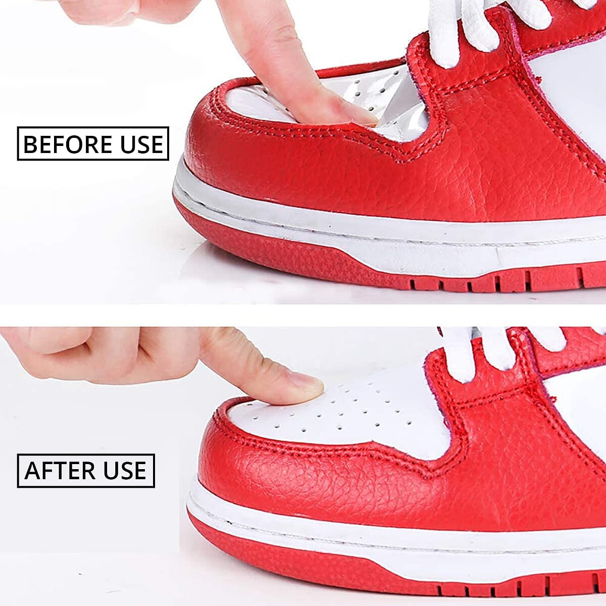 Set of 4 White Pairs Shoe Crease Protectors - Size S/L image number 3