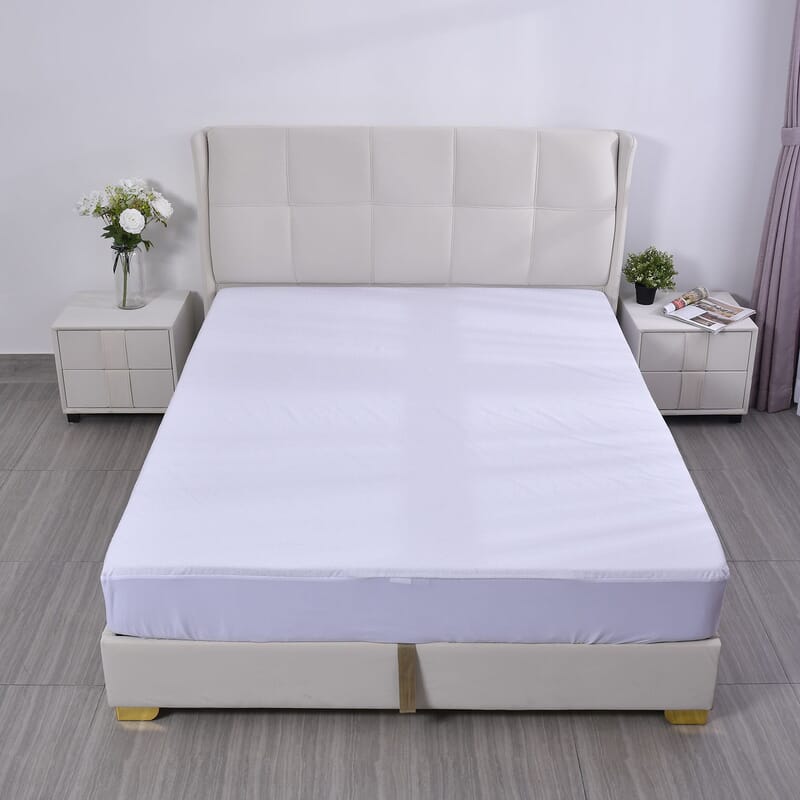 Homesmart White Polyester Terry Waterproof Mattress Protector