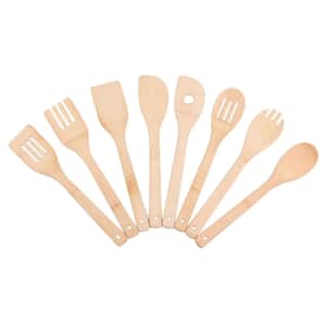 8pcs Bamboo Kitchen Utensil Set