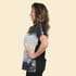 Tamsy Mink Brush Stroke Pattern Drop Sleeve Woven and Knit Top - S image number 2