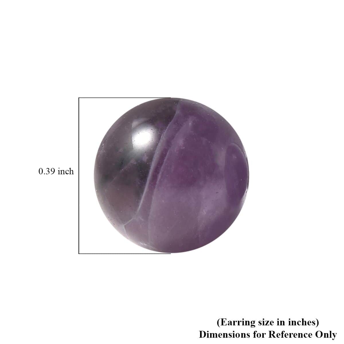 Bi-Color Amethyst Stud Earrings in Rhodium Over Sterling Silver 14.00 ctw image number 4