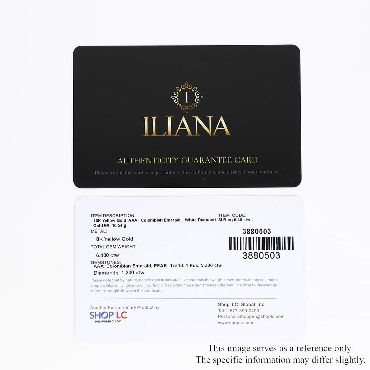 Iliana 18K Yellow Gold AAA Boyaca Colombian Emerald and G-H SI Diamond Halo Ring (Size 7.0) 10.50 Grams 6.40 ctw image number 6