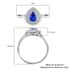 ILIANA 18K White Gold Extremly Rare AAA Royal Ceylon Sapphire, Diamond (G-H, SI) (0.26 cts) Ring (Size 6.0) (3.75 g) 1.30 ctw image number 4