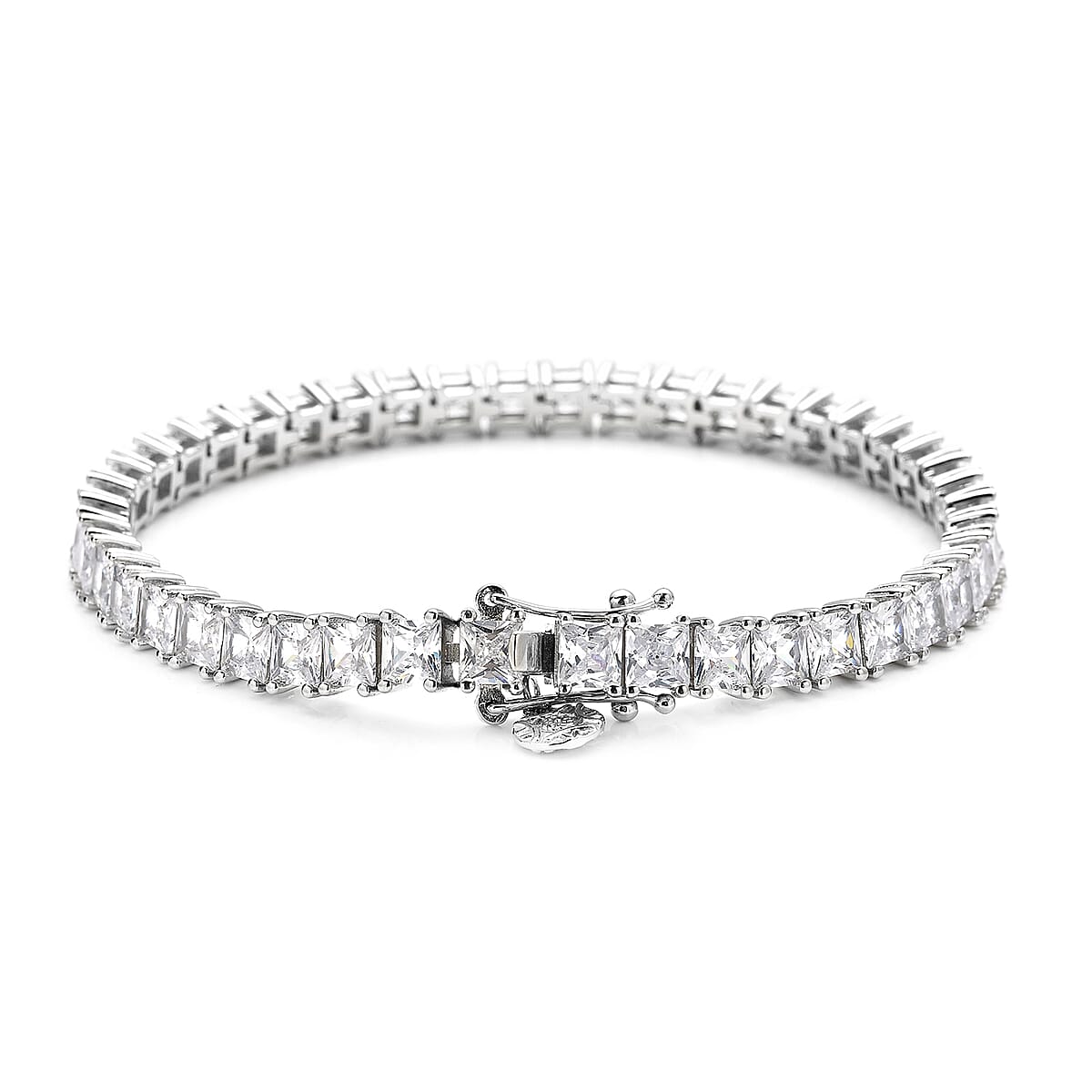 Lustro Stella Finest CZ Tennis Bracelet in Sterling Silver (8.00 In) 26.30 ctw image number 1