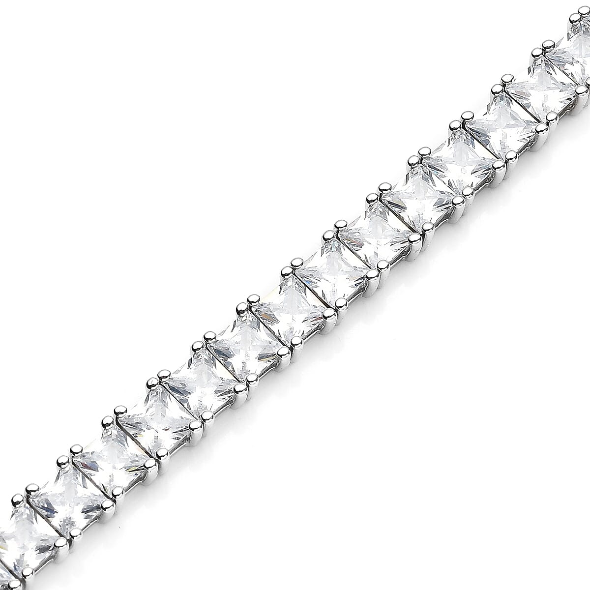 Lustro Stella Finest CZ Tennis Bracelet in Sterling Silver (8.00 In) 26.30 ctw image number 2