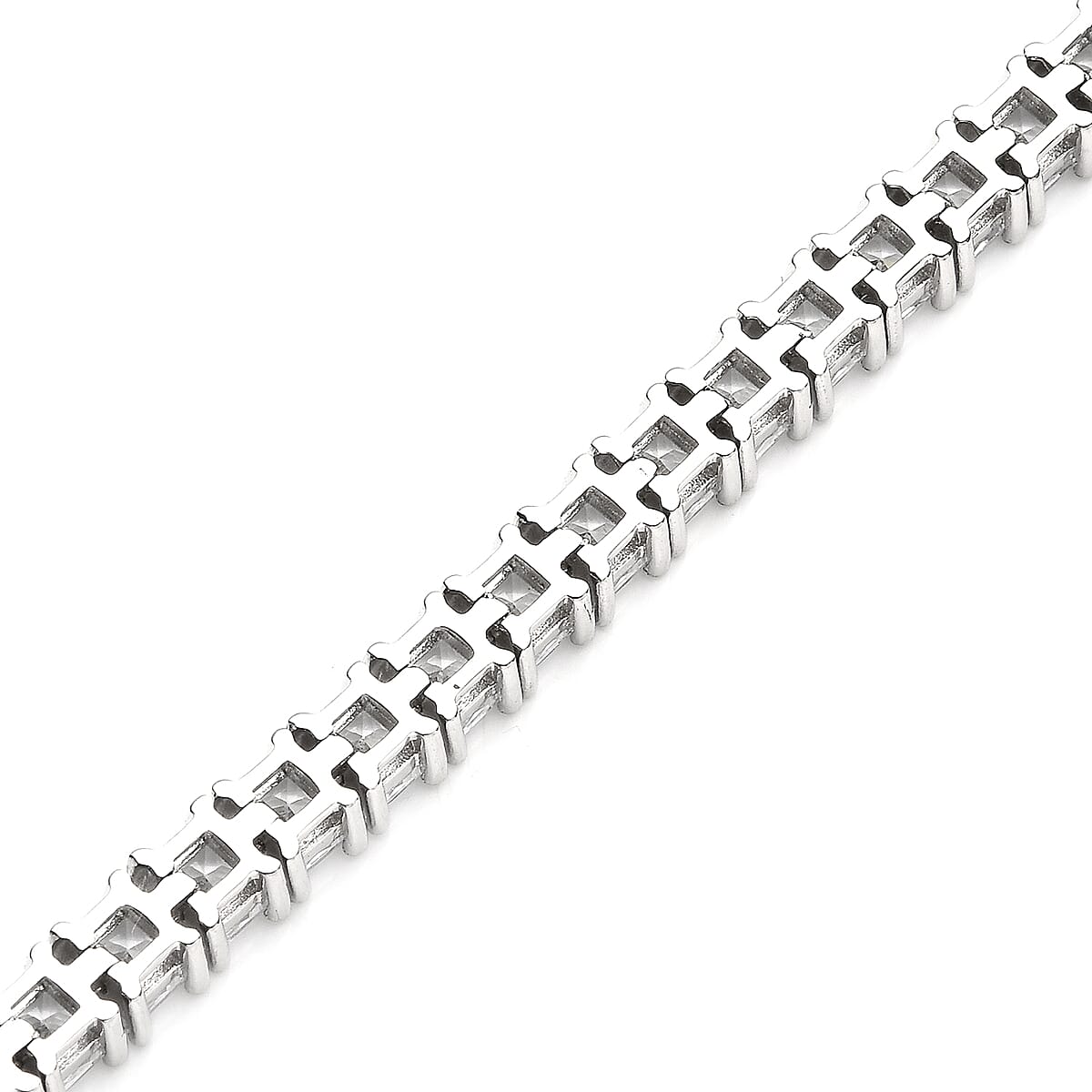 Lustro Stella Finest CZ Tennis Bracelet in Sterling Silver (8.00 In) 26.30 ctw image number 3