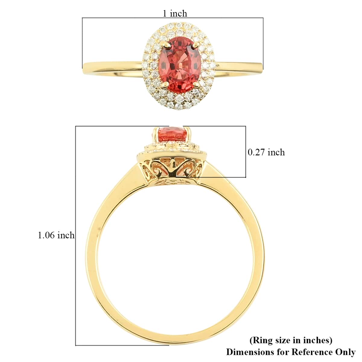 ILIANA 18K Yellow Gold AAA Songea Sapphire and Diamond G-H SI Double Halo Ring 3.46 Grams 1.25 ctw image number 4