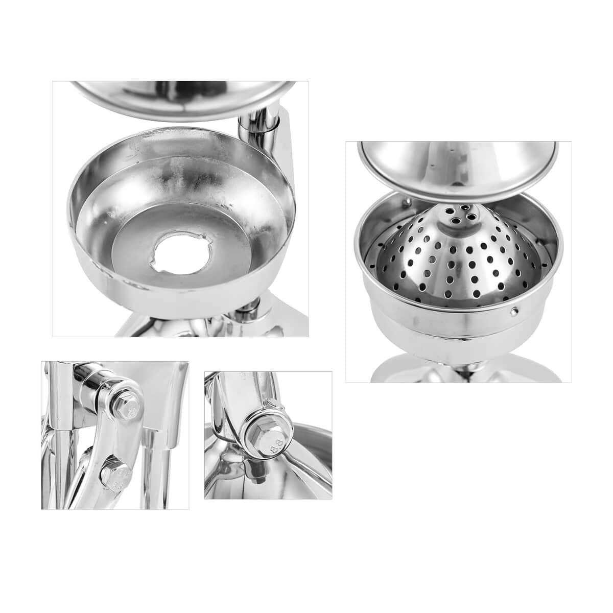 Homesmart Stainless Steel and Aluminum Hand Press Citrus Fruits and Vegetable Juicer image number 5
