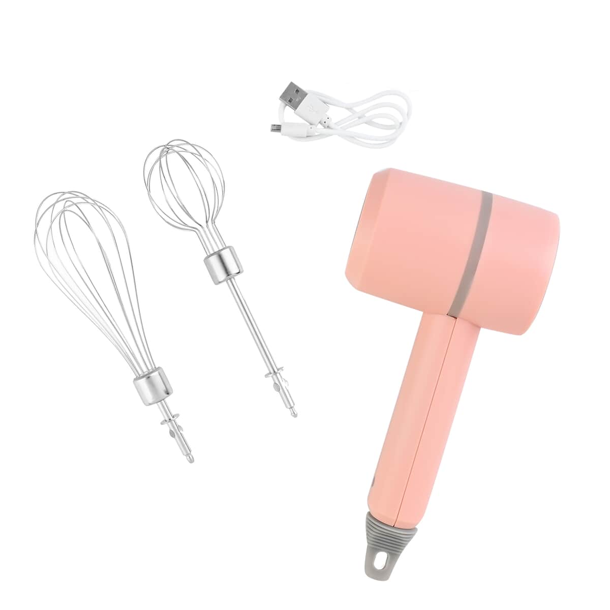 Homesmart Pink Portable and Cordless USB Rechargeable Hand Mixer (1200 mAh) image number 5