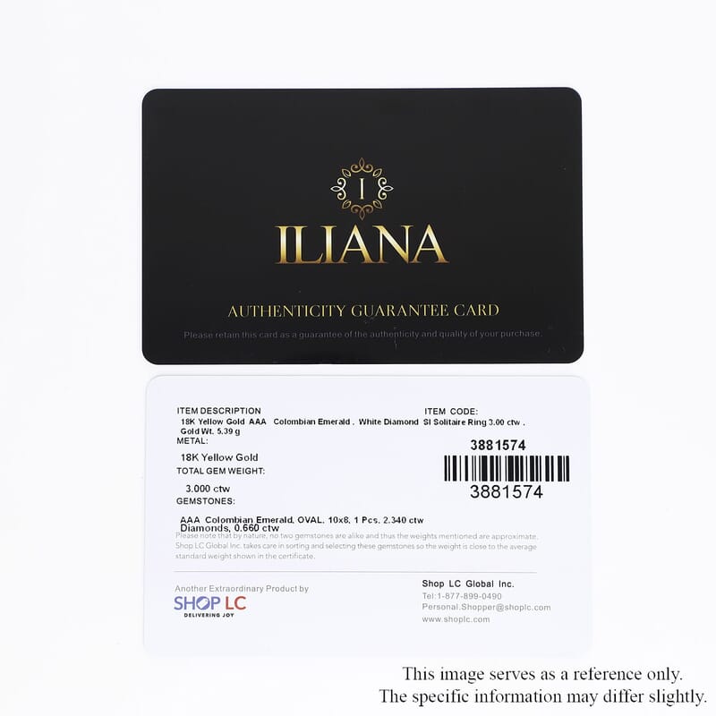 Iliana AAA Boyaca Colombian Emerald and G-H SI Diamond 3.00 ctw Sunburst Ring in 18K Yellow Gold (Size 7.0) 5.40 Grams