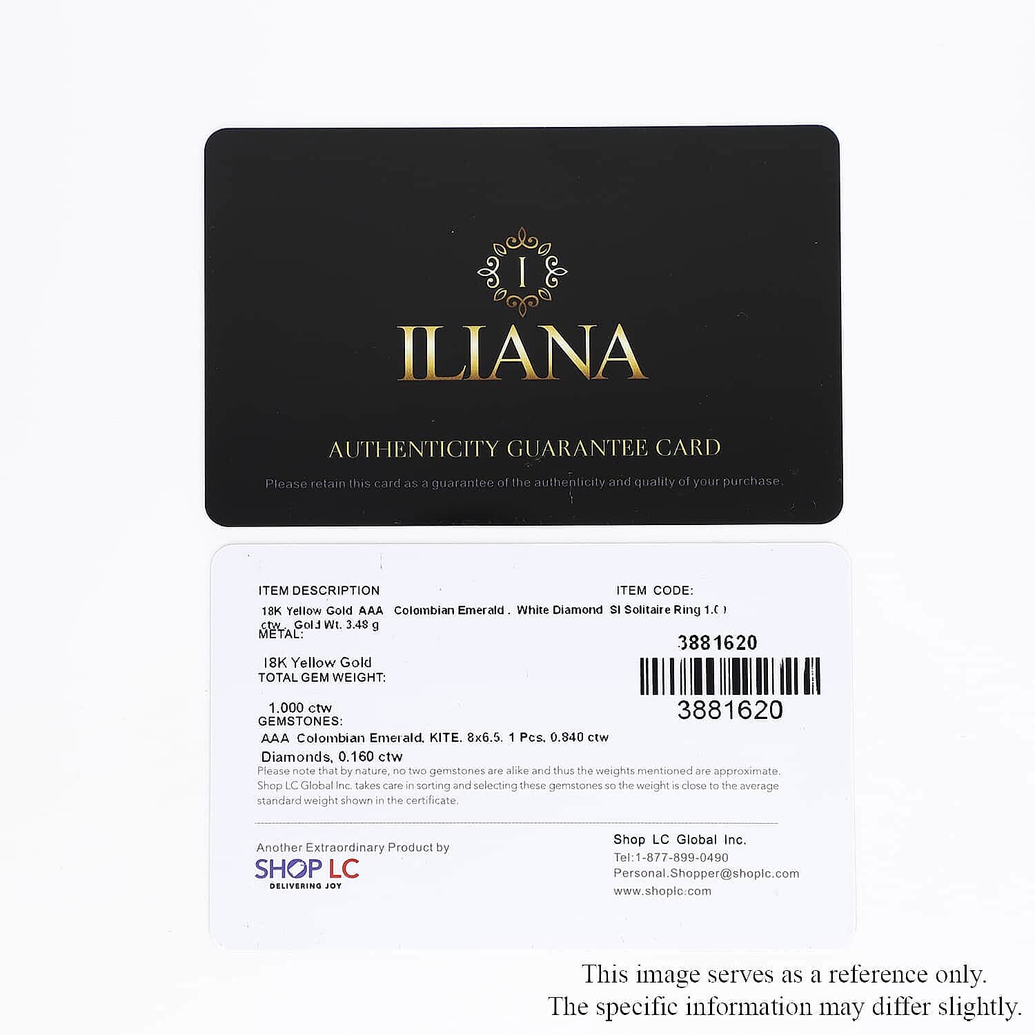 One Of A Kind Iliana AAA Boyaca Colombian Emerald and G-H SI Diamond 1.00 ctw Kite Shape Halo Ring in 18K Yellow Gold (Size 7.0)