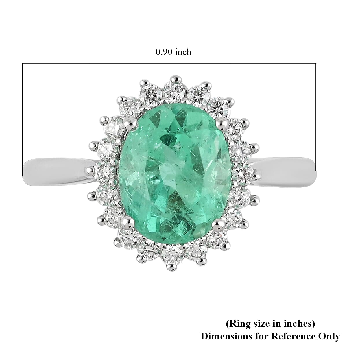 Rhapsody 950 Platinum AAAA Boyaca Colombian Emerald and Diamond E-F VS Ring (Size 7.0) 5.35 Grams 2.90 ctw image number 3