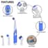 White Electric Household Handheld Cleaner Battery Operated High-speed Cleaning Brush with 4 Interchangeable Brush Heads (4xAA Batteries Not Included) image number 2