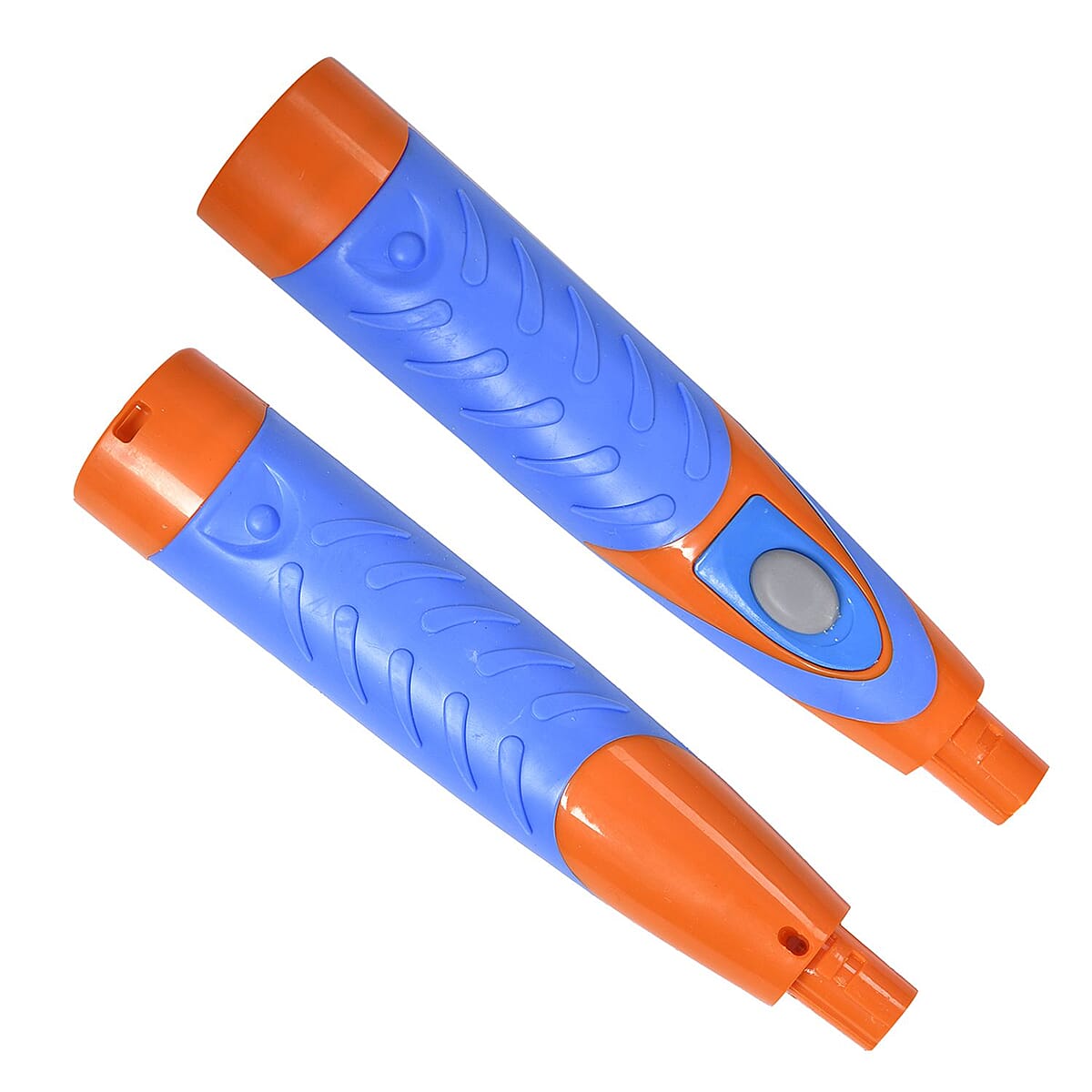 Orange Electric Household Handheld Cleaner Battery Operated High-speed Cleaning Brush with 4 Interchangeable Brush Heads (4xAA Batteries Not Included) image number 4