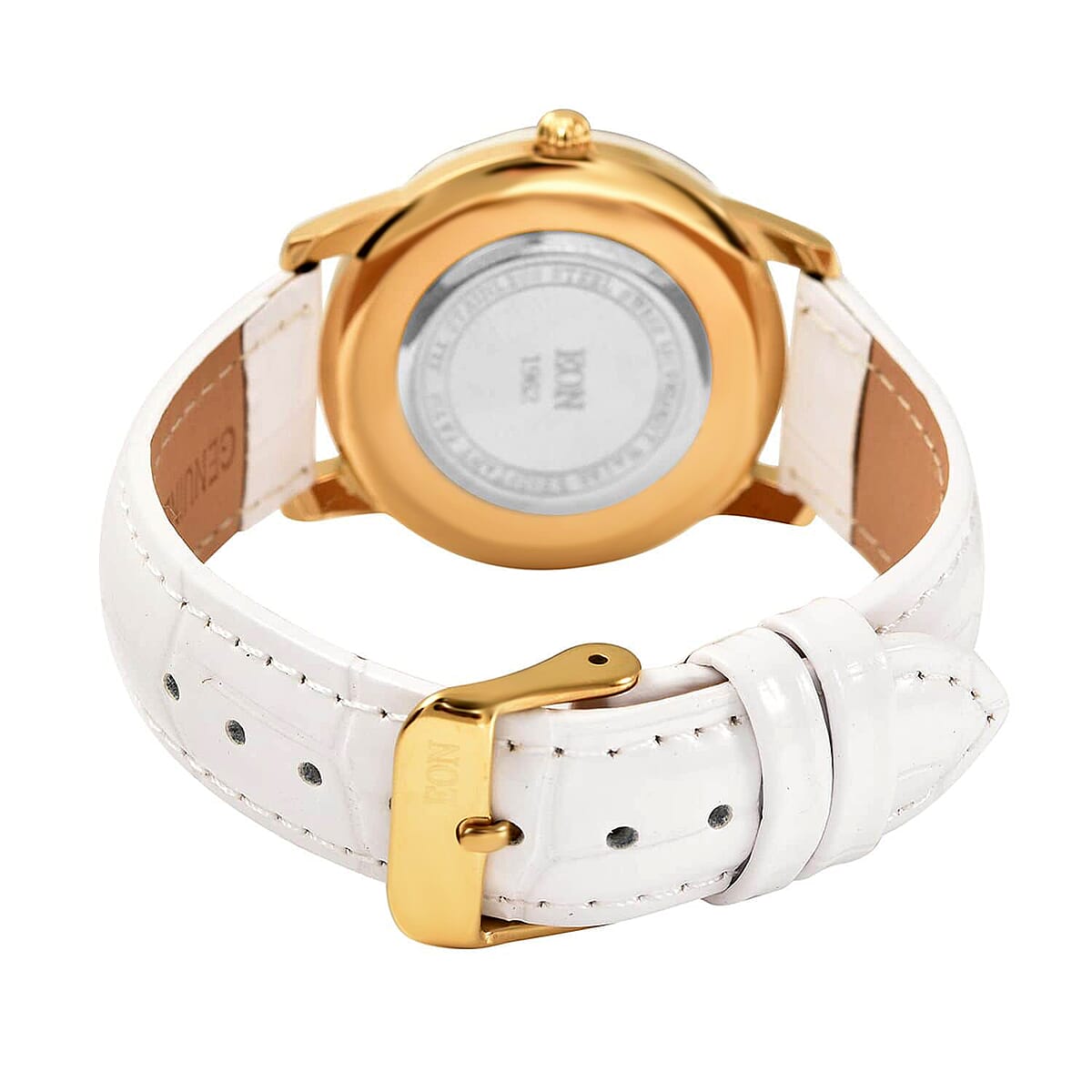 Buy Eon 1962 Carved White Jade Swiss Movement Watch, White 