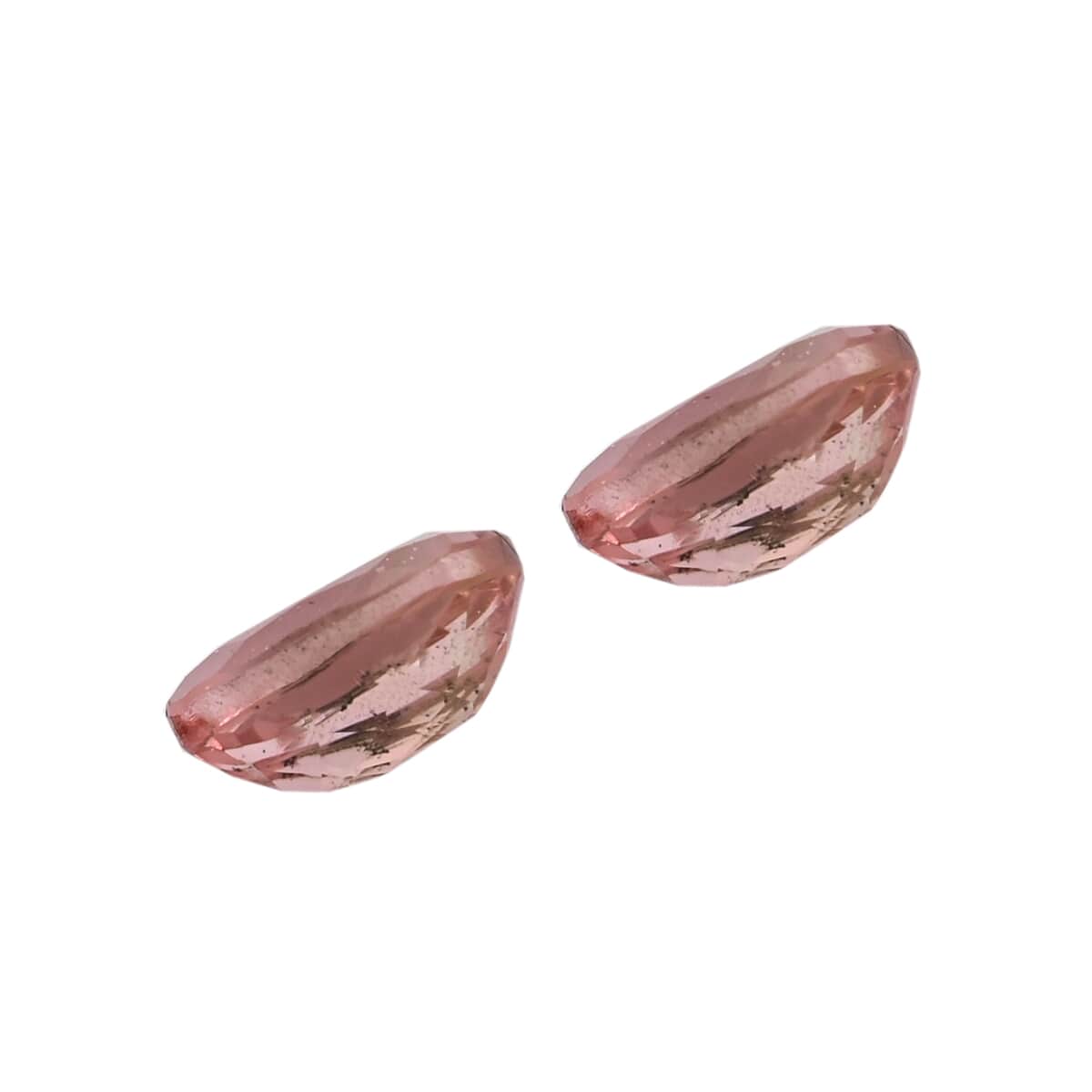 AAA Salmon Pink Tourmaline Set of 2 (Ovl 7x5 mm) 1.50 ctw image number 2