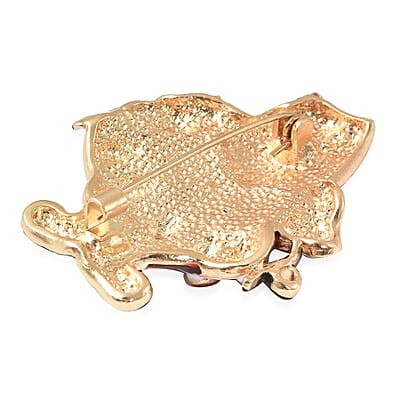 Multi Color Enameled Santa Claus Brooch in Goldtone, Jewelry Gift For Women, Santa Claus Pin