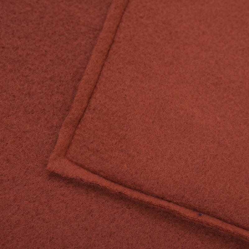 Homesmart 2 in 1 Red Solid Fleece Travel Blanket with Folded Storage Pocket (Microfiber)