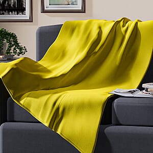 Homesmart 2 in 1 Fleece Travel Blanket with Folded Storage Pocket